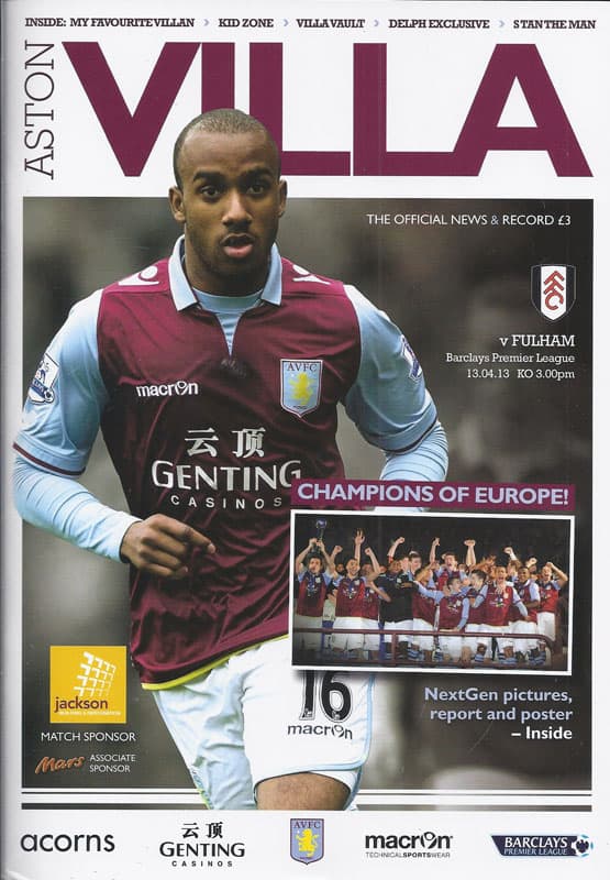 Aston Villa FC v Fulham FC